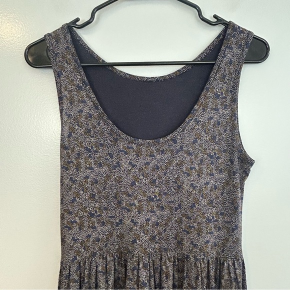 Sessun Sleeveless Abstract Blue Micro Dot Pattern Lightweight Midi Dress Size XS - Picture 12 of 16